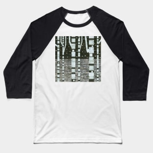 Night Birches Baseball T-Shirt